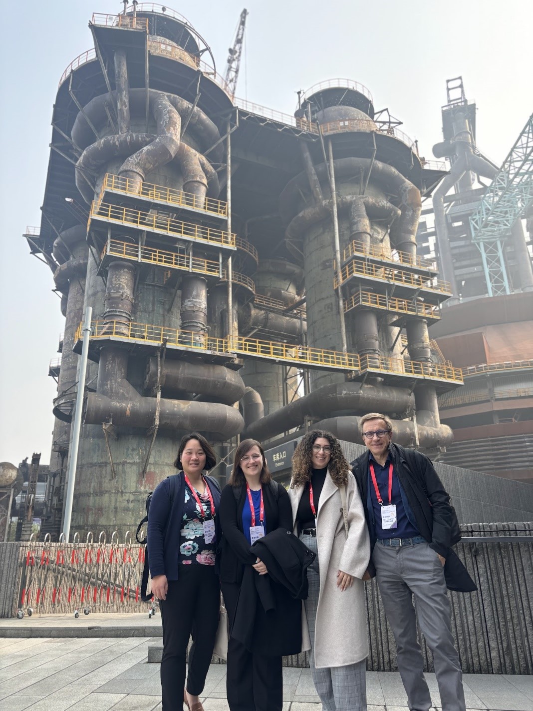 Max Häggblom, Jennifer Sun, Chloe Costea and Lauren Hall group photo.