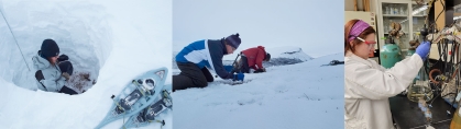 Student field work and lab work